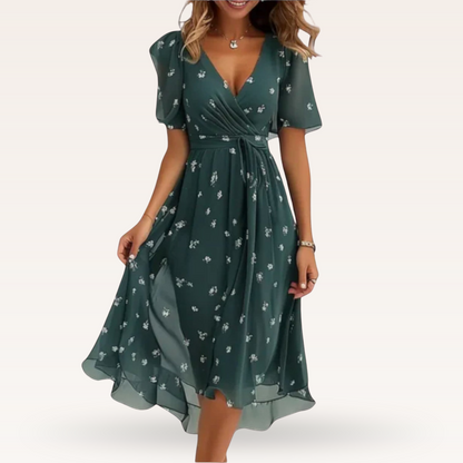 Vaelora - Robe V-neck flatteuse